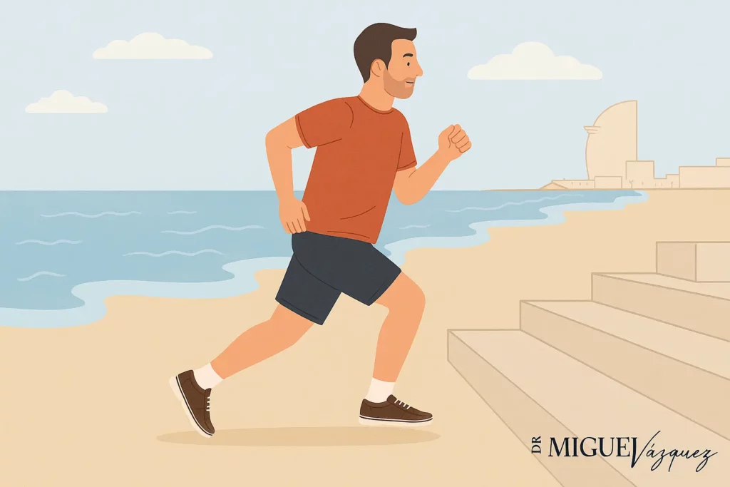 dolor de cadera al correr