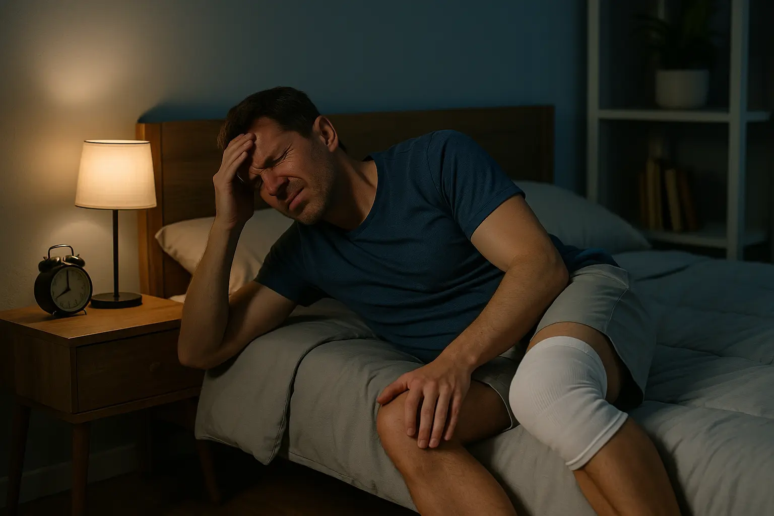 dormir después artroscopia rodilla